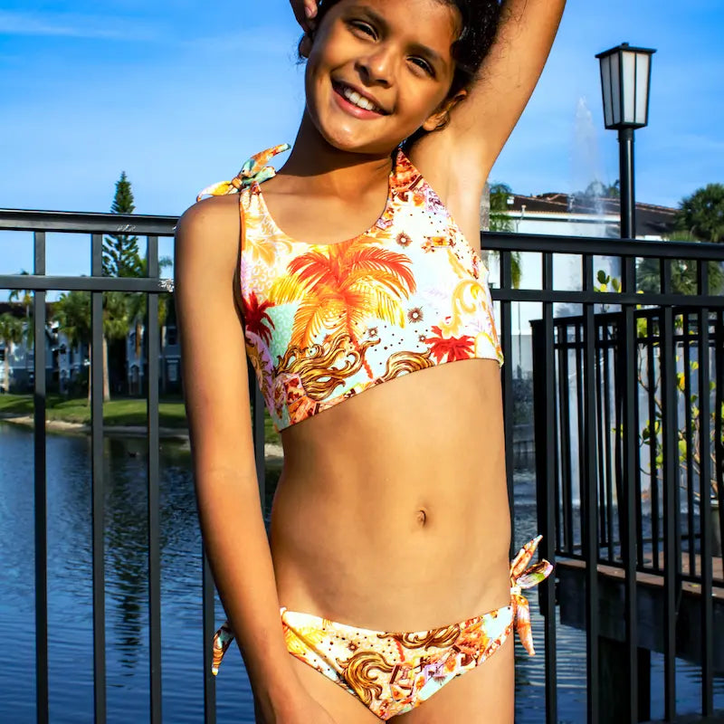 girls' two-piece swimsuit