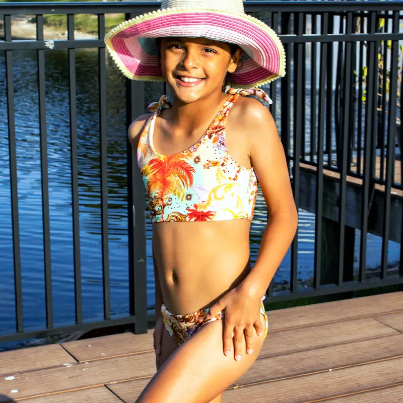 girls' two-piece swimsuit